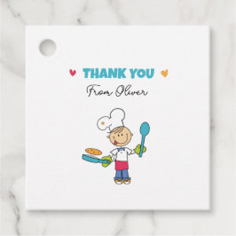 Lembrancinhas Etiquetas de Agradecimento Little Chef para Festas