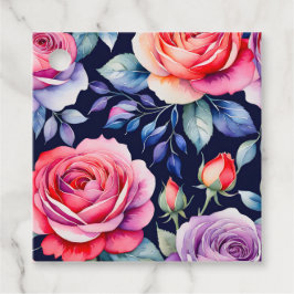 Lembrancinhas Etiquetas de Arte para Flores de Algodão Coloridas