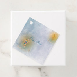 Lembrancinhas Etiquetas de favorecimento para jardim de fadas má