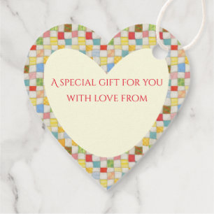 LEMBRANCINHAS ETIQUETAS DE PRESENTE PARA COEUR EM PATCHWORK LOCO