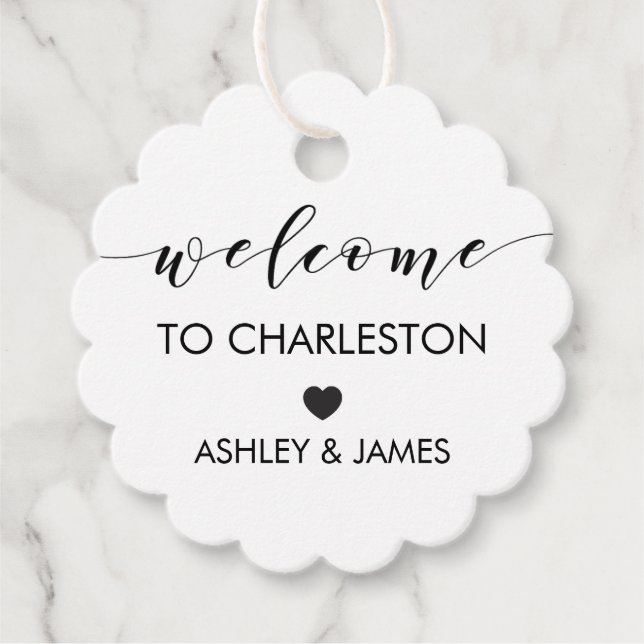 Lembrancinhas Etiquetas de presentes de boas-vindas para o Hotel (Frente)