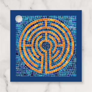 Lembrancinhas Etiquetas para Presente Quadradas LABYRINTH IV - A