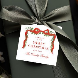 Lembrancinhas Etiquetas para presentes de Natal com Arco verde