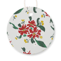 Etiquetas para presentes de Poinsettias para todas