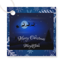 Etiquetas para presentes na noite de Natal