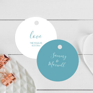 Lembrancinhas Etiquetas Simples para Presentes de Casamento na P