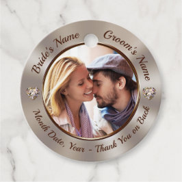 Lembrancinhas FOTO, Etiquetas Personalizadas para Favores do Cas