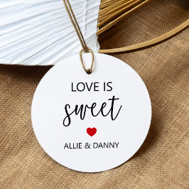Lembrancinhas O amor é as Etiquetas Doce para Presente, Casament