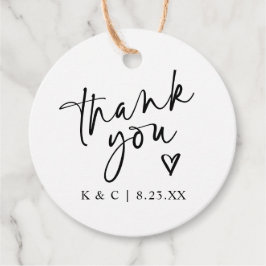 Lembrancinhas Obrigado por etiquetas para o casamento Favors Mod