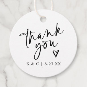 Lembrancinhas Obrigado por etiquetas para o casamento Favors Mod