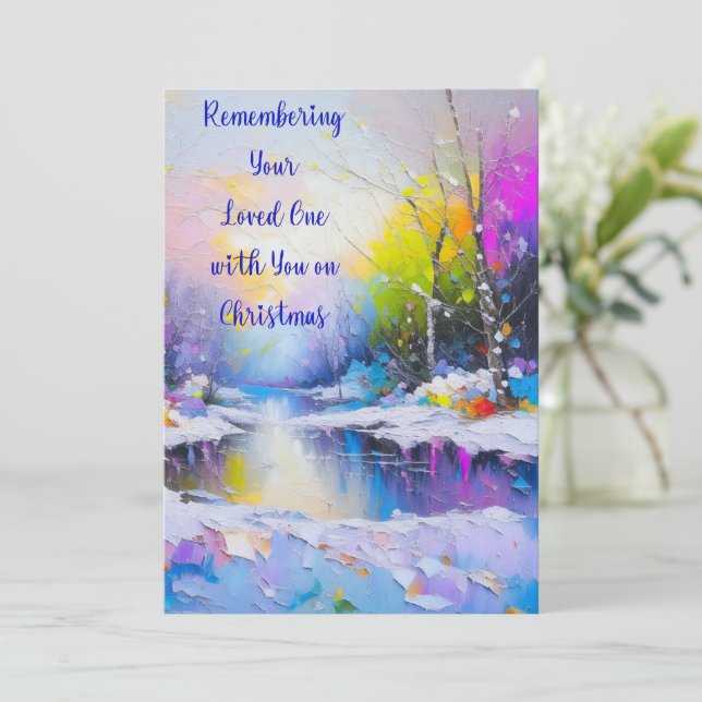 Lembrando seu adorado cartão de Natal (Em pé/Frente)