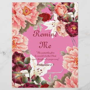 Lembre-me papel personalizado poema