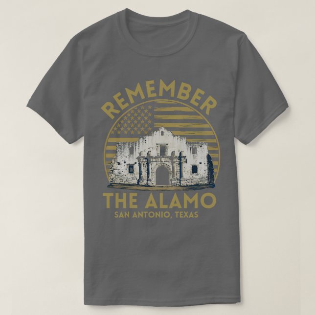 LEMBRE-SE DA Camisa ALAMO (Frente do Design)