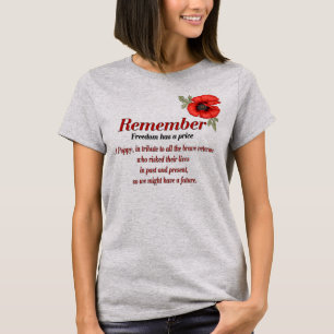 Lembre-se da Camisa de Homenagem Poppy