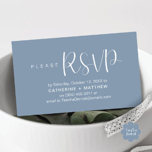 Lembrete de RSVP de Convites de casamento Modernos