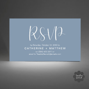 Lembrete minimalista moderno RSVP de convites de c