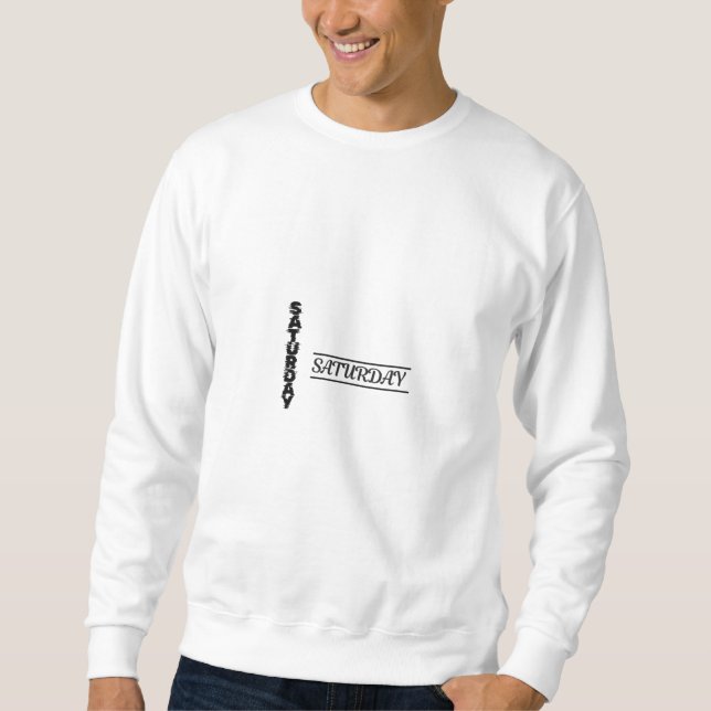Lembrete semanal sábado camisa confortável (Frente)