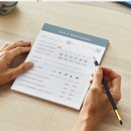 Lembretes diários sobre o Bloco de Notas ADHD