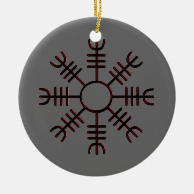 Leme do ornamento vermelho do fulgor do incrédulo (Frente)