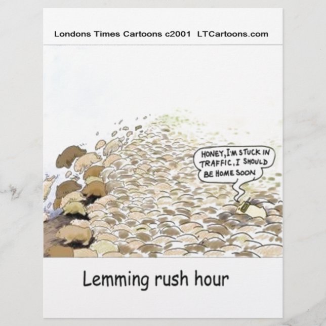 Lemmings Rush Hour Engraçado (Frente)