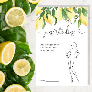 Lemon adivinha o jogo do Chá de panela de vestidos