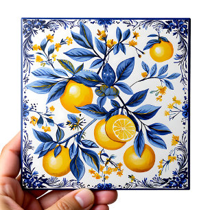 🍋 Lemon Azulejo com elementos azuis