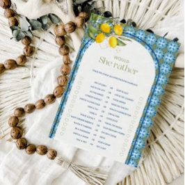 Lemon Chá de panela Ela Preferencialmente Cartão D