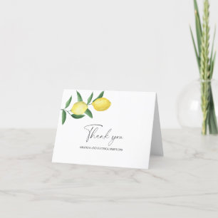 Lemon Citrus - Cartão de Agradecimento de Casament