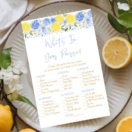 Lemon Floral Azul O que há no seu jogo