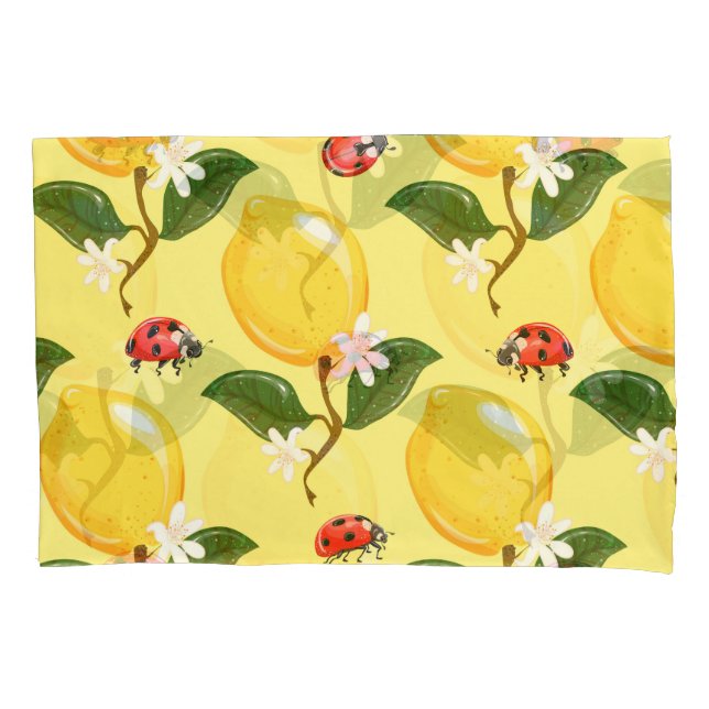 Lemon Ladybug: Padrão Amarelo Tropical. (Frente)