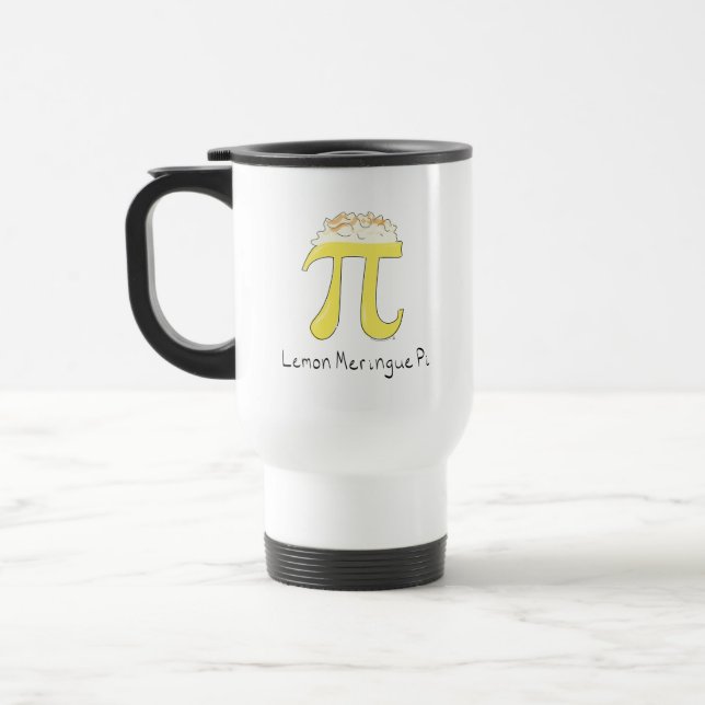 Lemon Meringue Pi Cute Math Caneca de viagem Café (Esquerda)