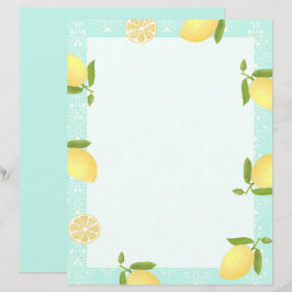 Lemon Motif Love Blue