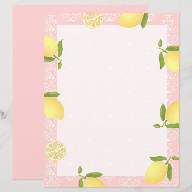 Lemon Motif Love Peach (Frente/Verso)