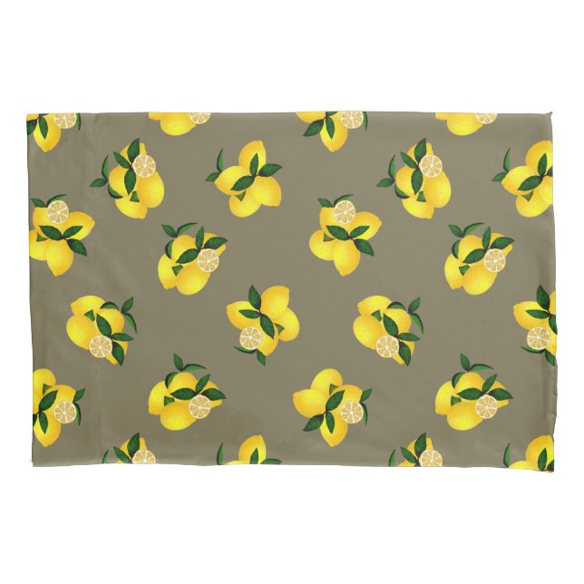 Lemon Olive Pillowcase (Frente)