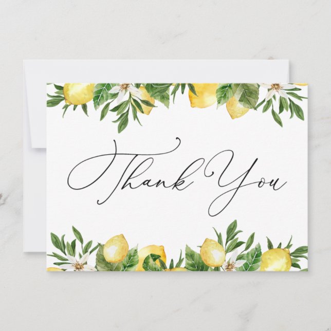 Lemons e Greenery Obrigado (Frente)