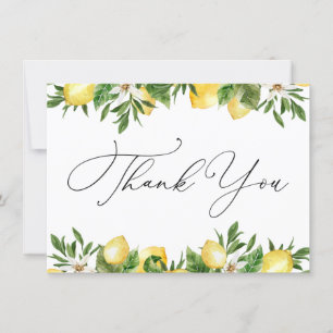 Lemons e Greenery Obrigado