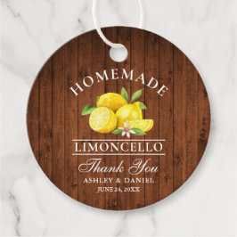 Lemons Wood Limoncello Obrigado Etiquetas