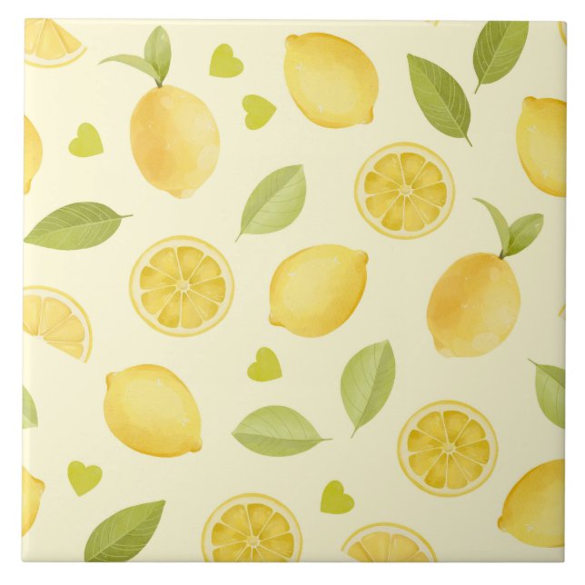 Lemons Yellow Watercolor Design (Frente)