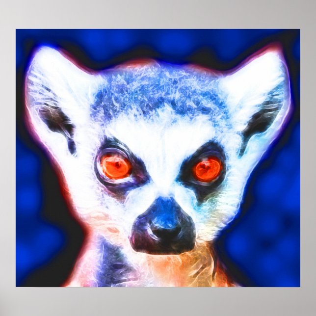 *Lemur* Spirit Art Poster Impressão (Frente)