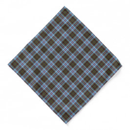 Lenço Clan Anderson Tartan Xadrez Azul Claro
