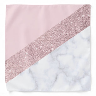Lenço cor-de-rosa-mármore branco com brilho rosa