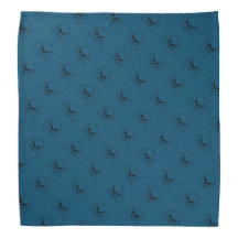 Crânio Azul de Motocicleta Crossbones Biker Bandan