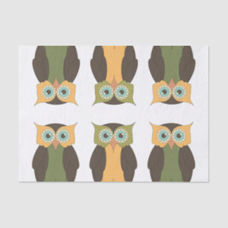 Lenço de papel acolchoado da coruja