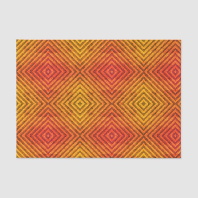 Lenço de papel ALARANJADO E PRETO (Frente )