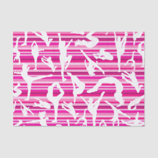 Lenço de papel Cheerleading cor-de-rosa feito sob