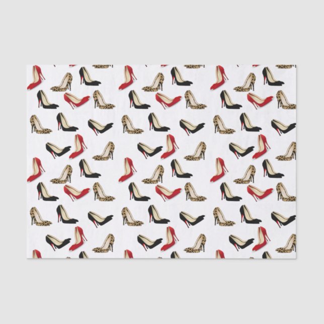 Lenço de papel chique dos saltos de estilete (Frente )