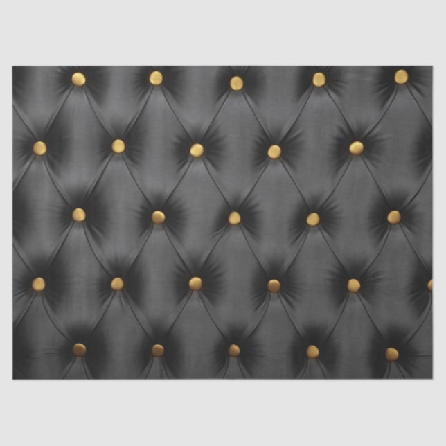 Lenço de papel com com o capitone do preto escuro (Frente )