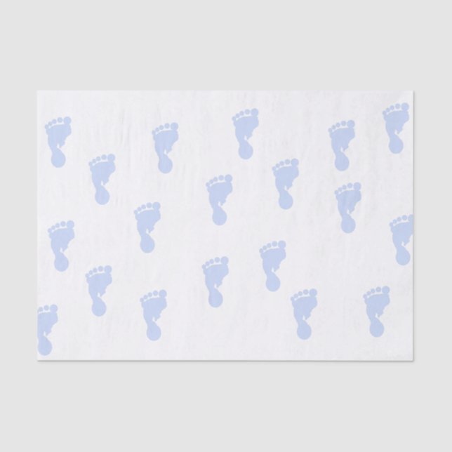 Lenço de papel cor-de-rosa das pegadas 10lb do (Frente )