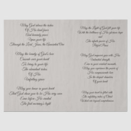 Lenço de papel cristão de Decoupage das orações