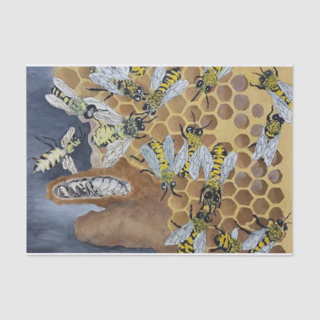 lenço de papel da abelha (Frente )